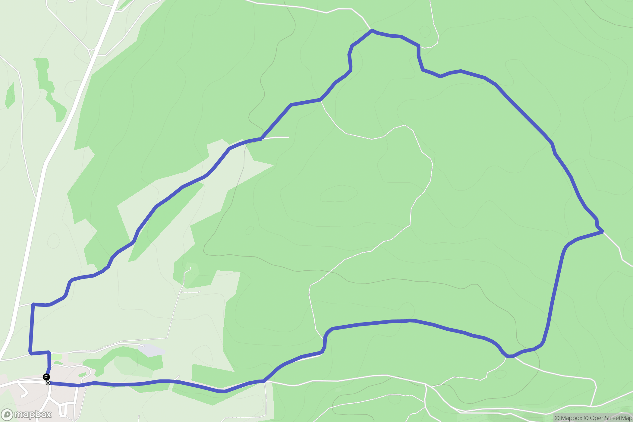 Cerniébaud : carte du parcours de randonnée - France