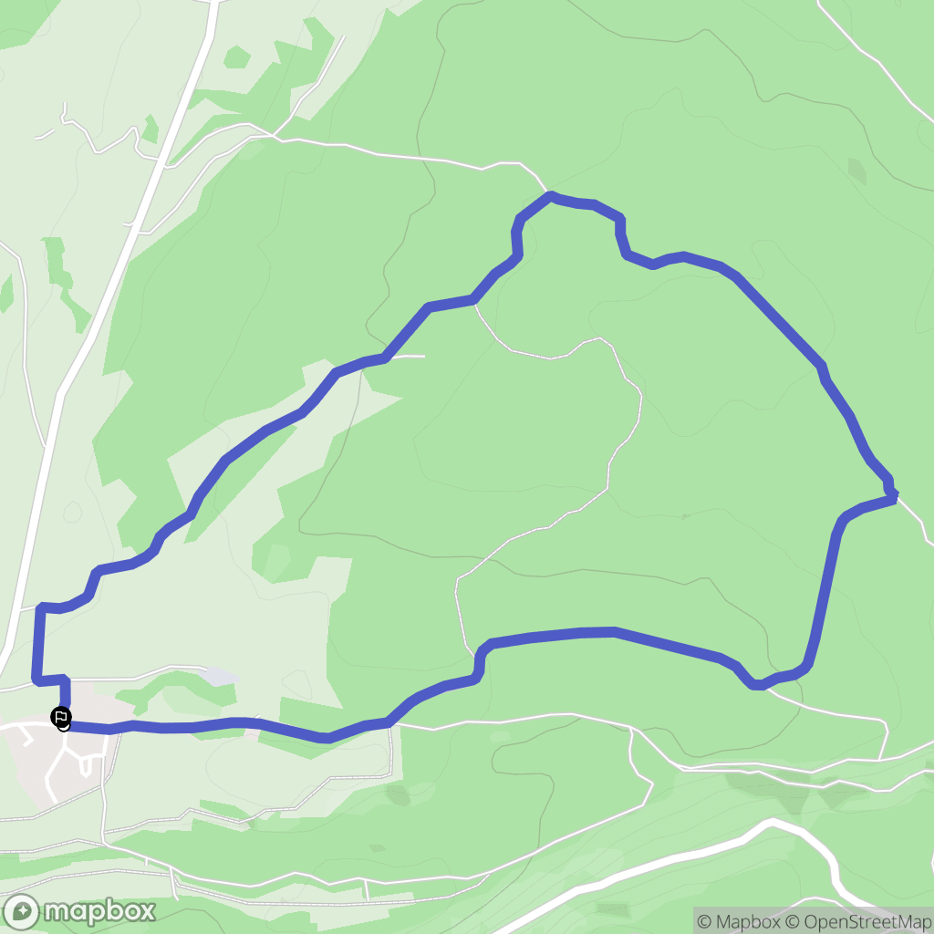 Cerniébaud : carte du parcours de randonnée - France