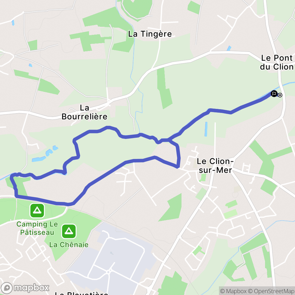 Le-Clion-sur-Mer, Pornic : carte du parcours de randonnée - France