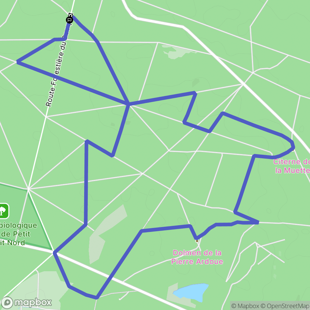 Gambaiseuil : carte du parcours de randonnée - France
