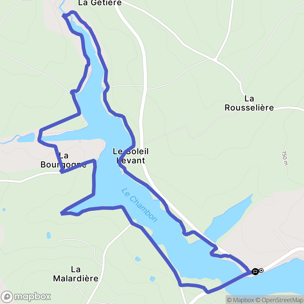 Clavé : carte du parcours de randonnée - France