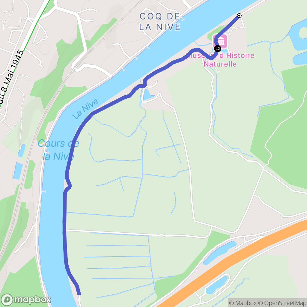 Bayonne : carte du parcours de randonnée - France