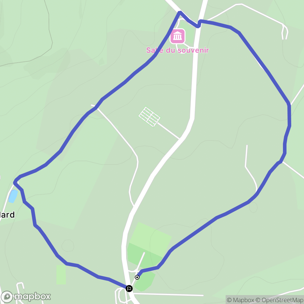 Vassieux-en-Vercors : carte du parcours de randonnée - France