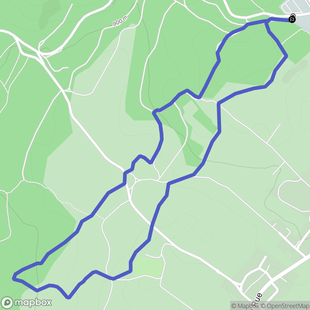 Saint-Pierre : carte du parcours de randonnée - France