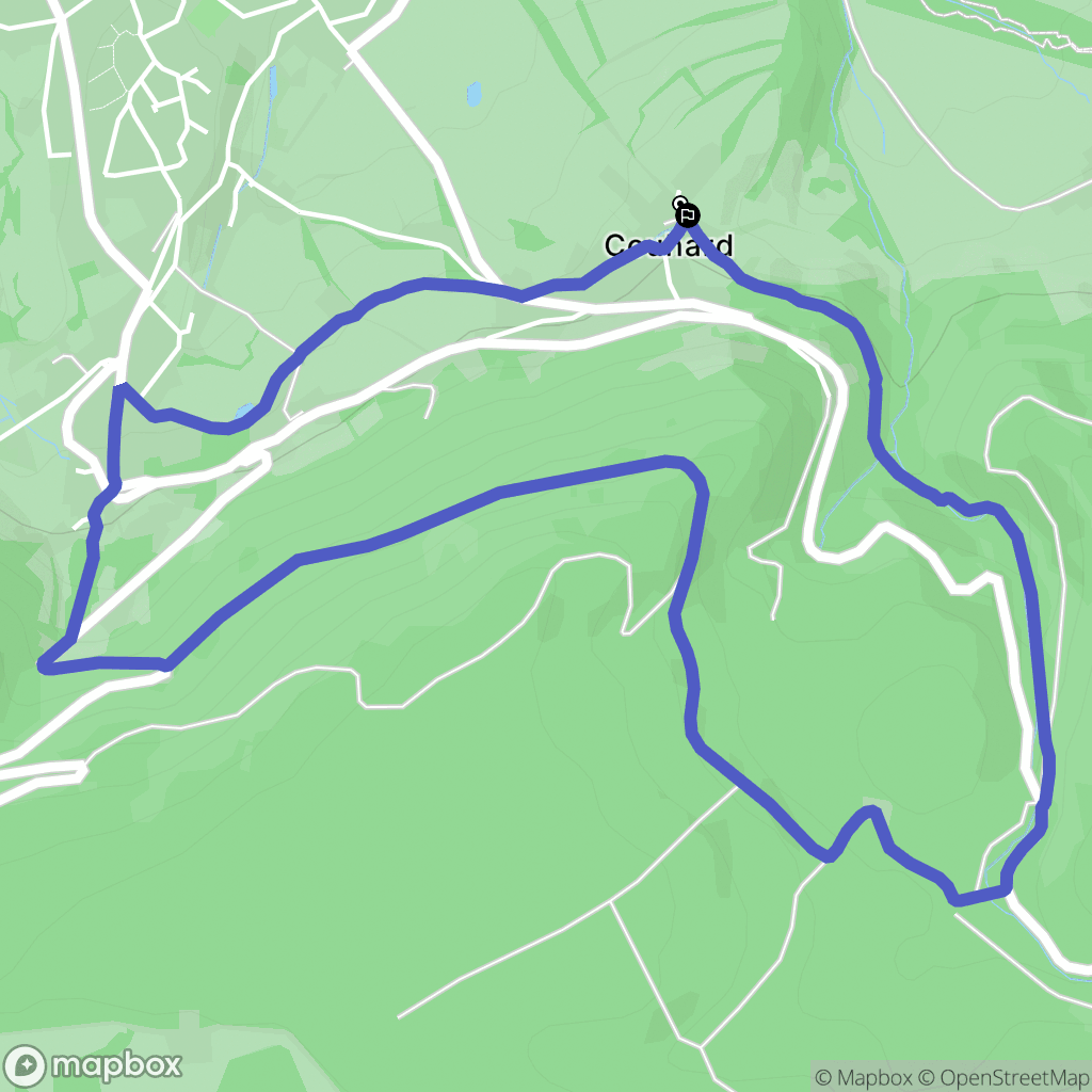 Autun : carte du parcours de randonnée - France