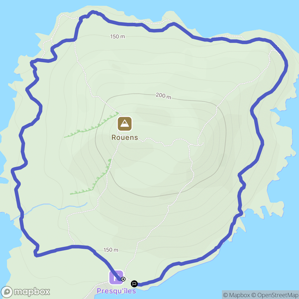 Liausson : carte du parcours de randonnée - France