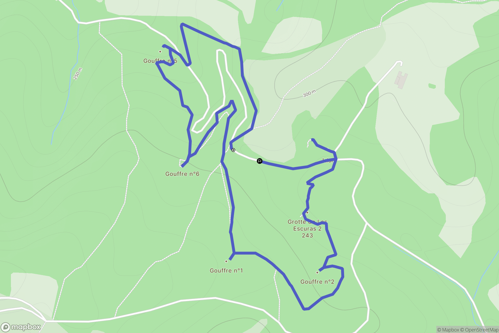 Oloron-Sainte-Marie : carte du parcours de randonnée - France