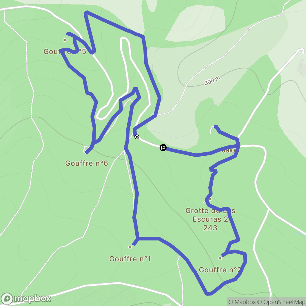 Oloron-Sainte-Marie : carte du parcours de randonnée - France