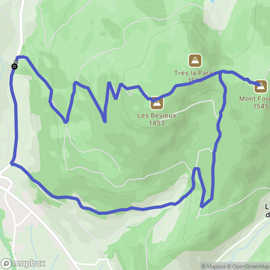 Draillant : carte du parcours de randonnée - France
