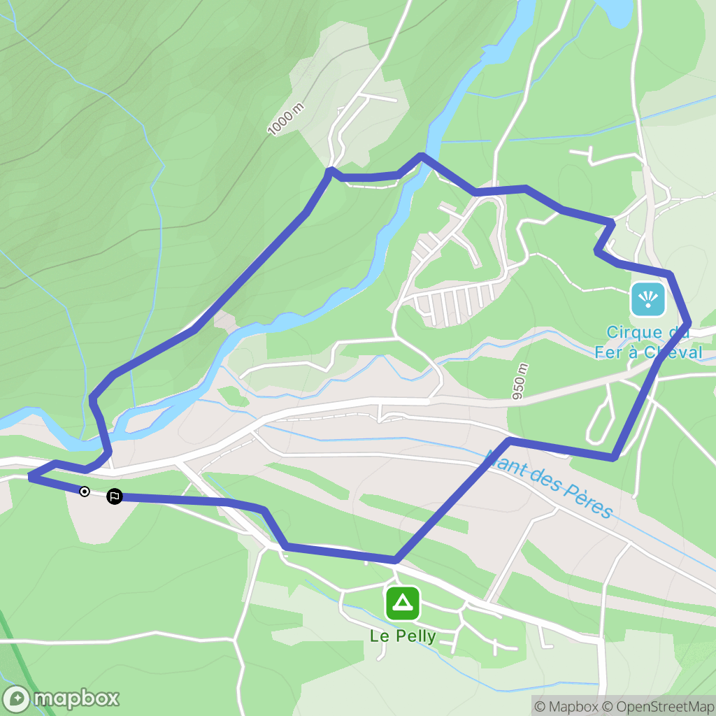 Sixt-Fer-à-Cheval : carte du parcours de randonnée - France