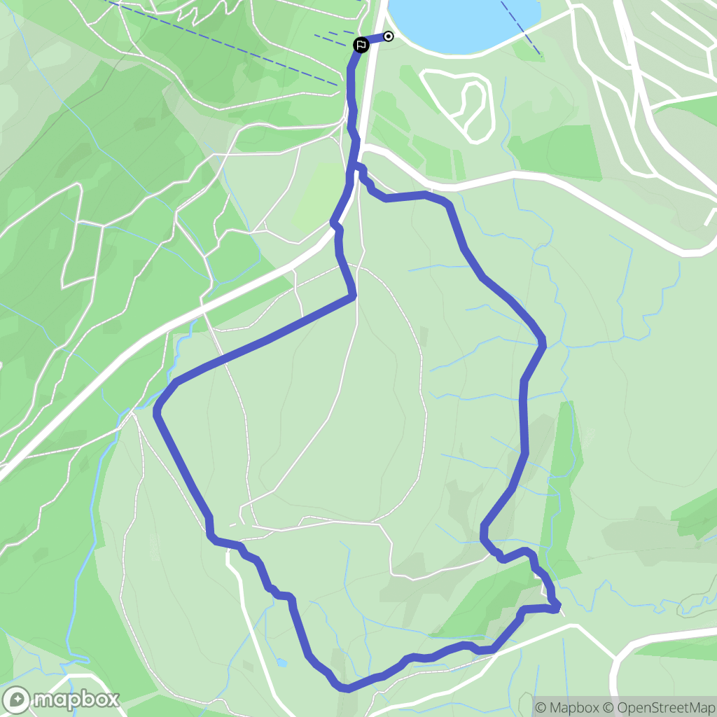 Super Besse : carte du parcours de randonnée - France