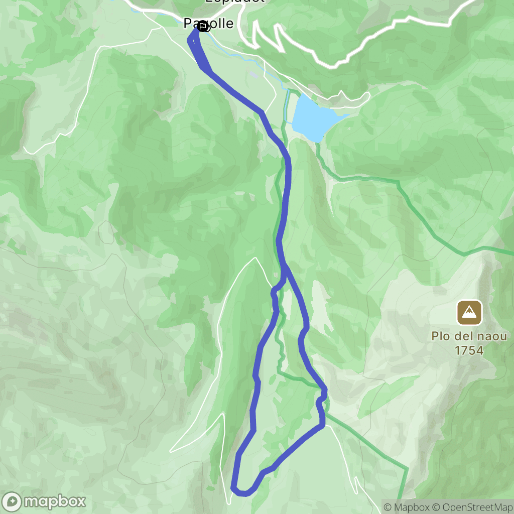 Payolle : carte du parcours de randonnée - France