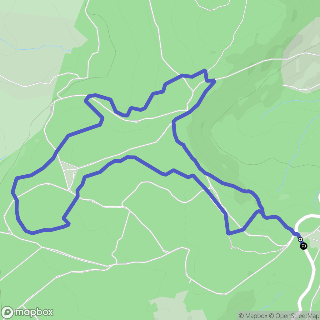 La Tour-d'Auvergne : carte du parcours de randonnée - France