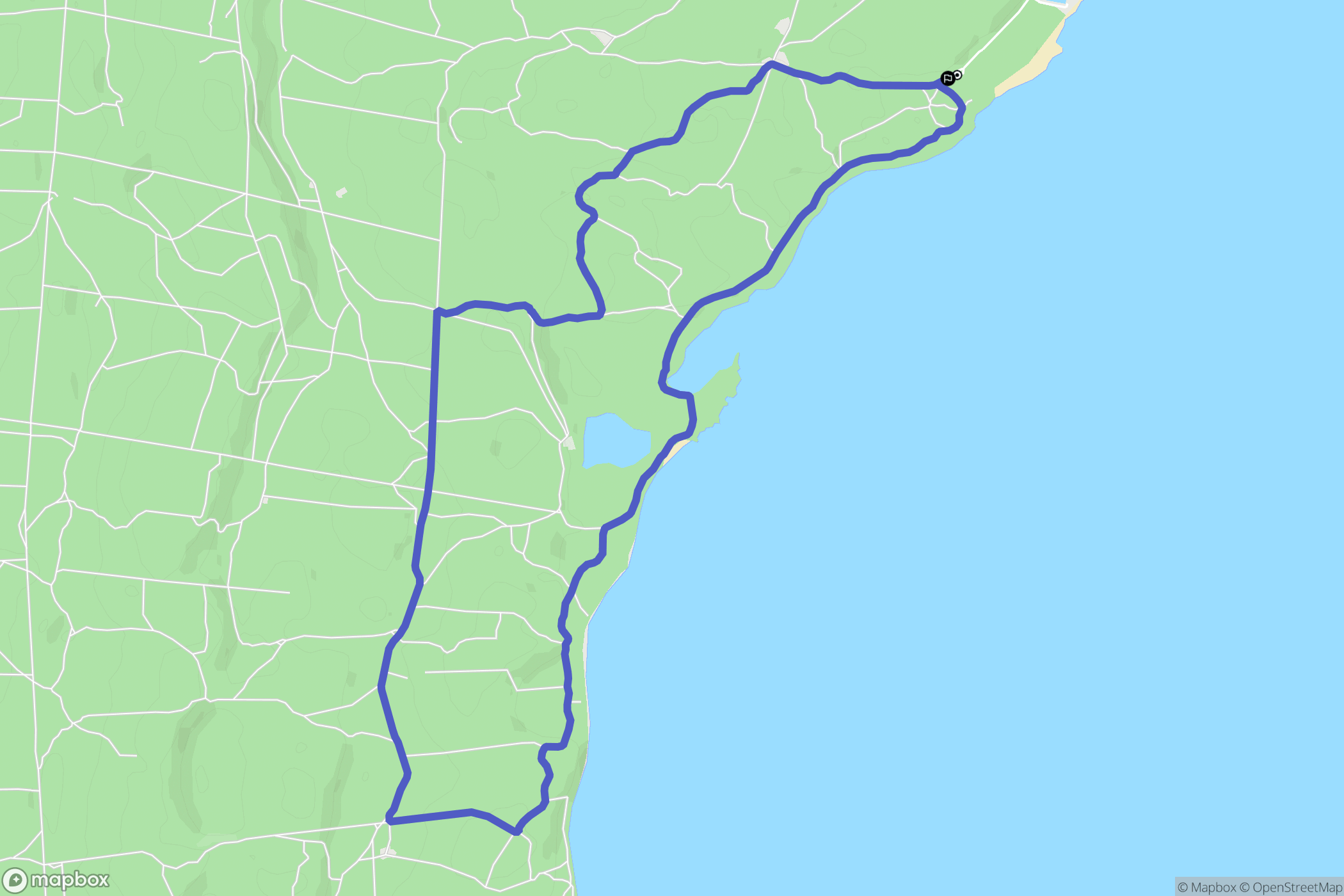 Cazaux : carte du parcours de randonnée - France