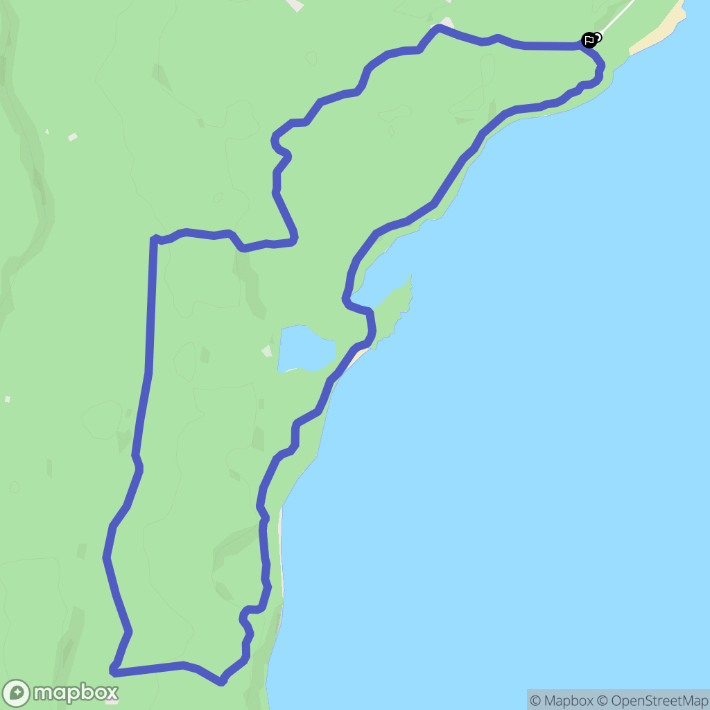 Cazaux : carte du parcours de randonnée - France