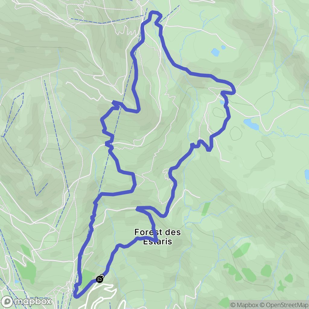 Orcières : carte du parcours de randonnée - France