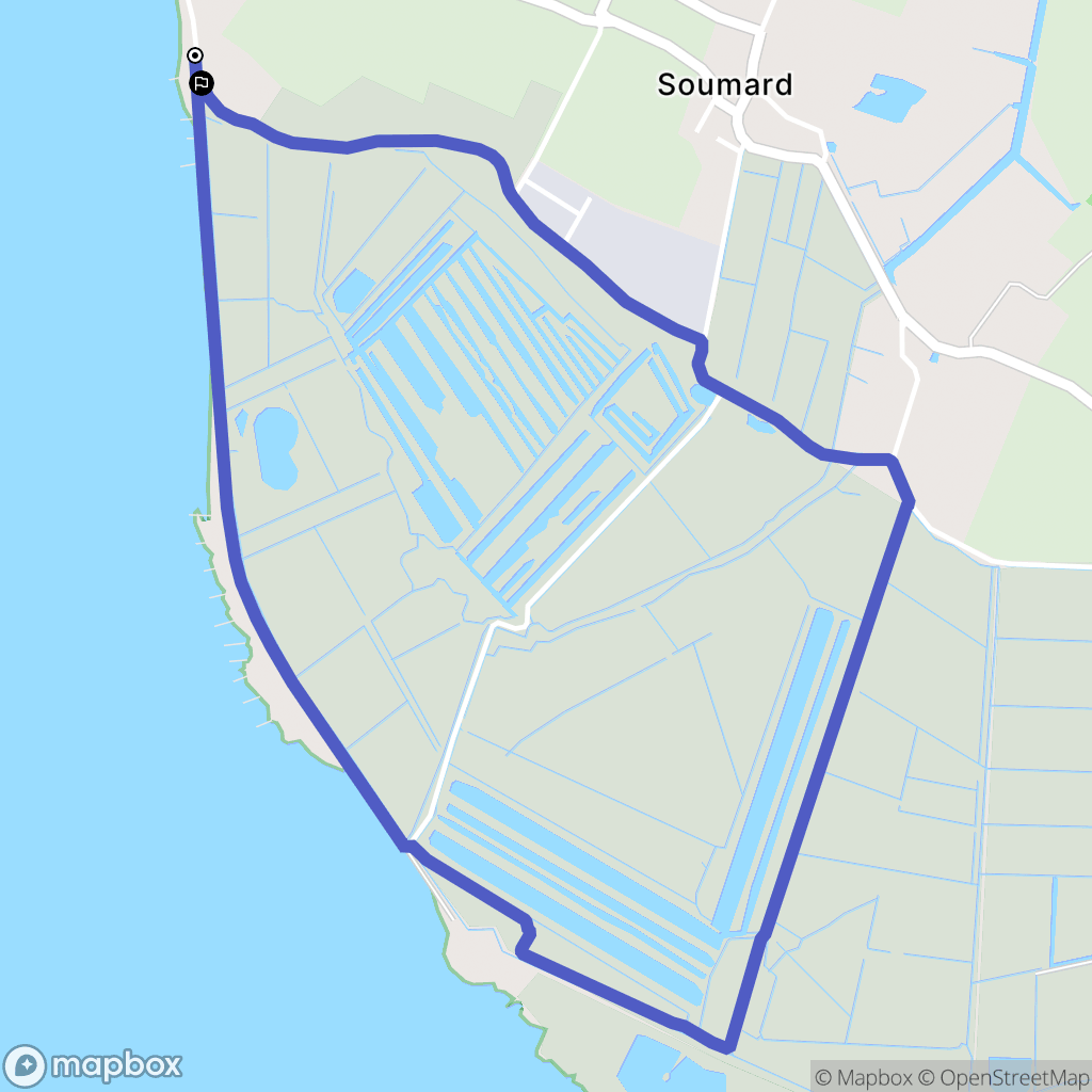 Fouras : carte du parcours de randonnée - France