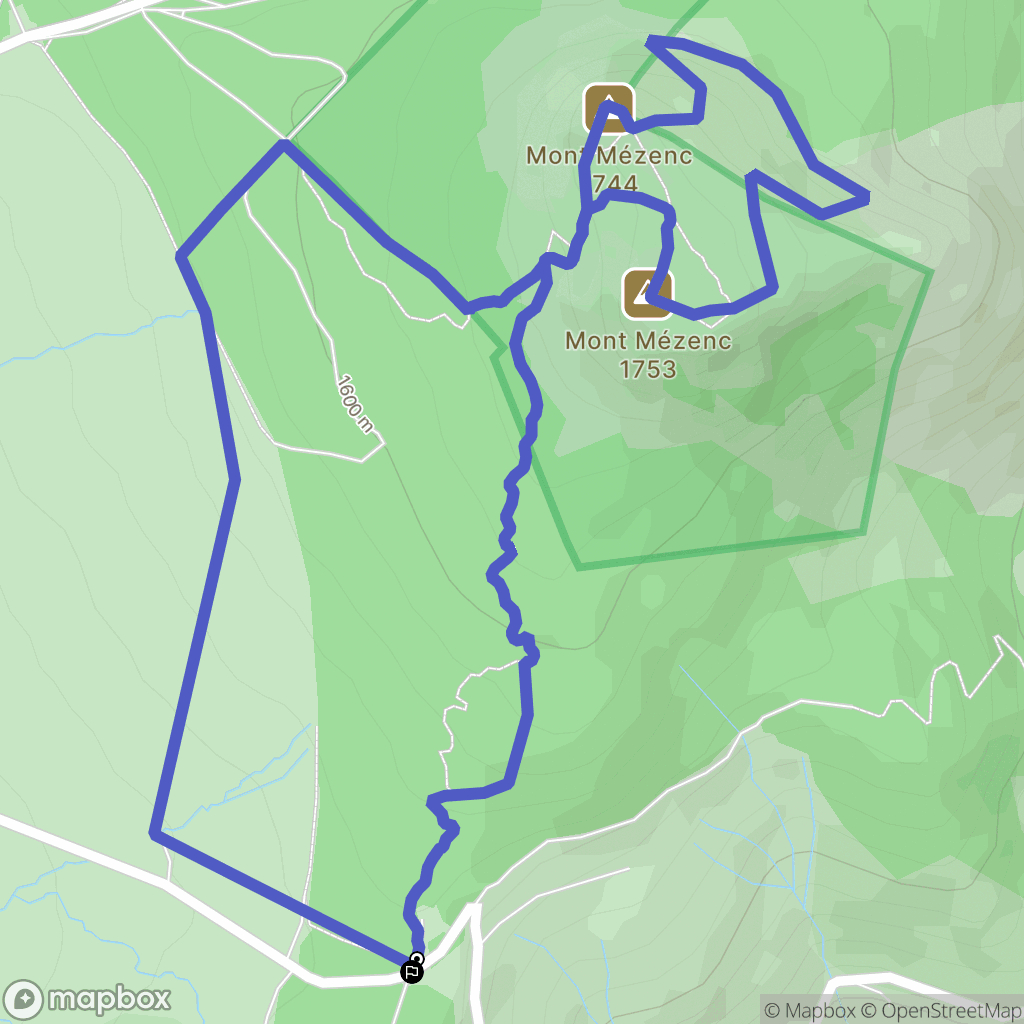 Les Estables: routekaart voor buitenactiviteiten - France