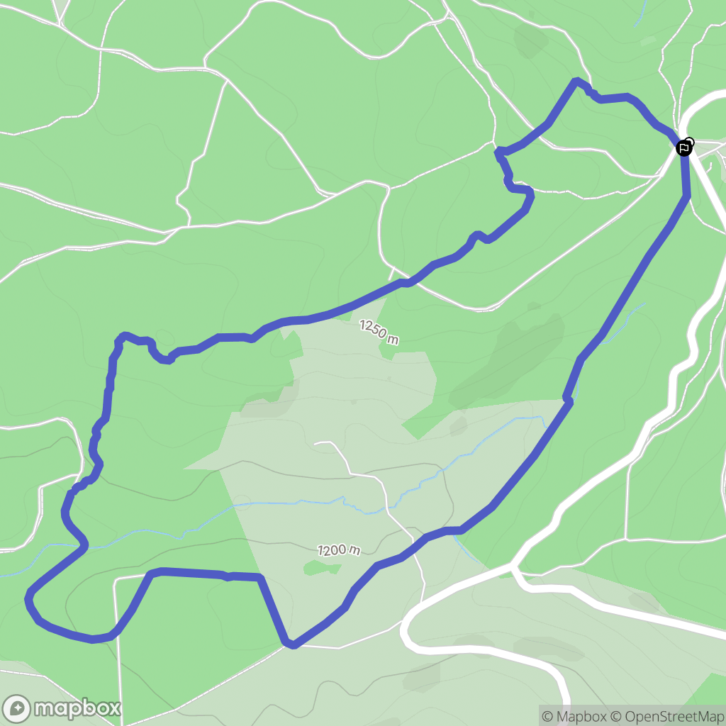 La Tour-d'Auvergne : carte du parcours de randonnée - France