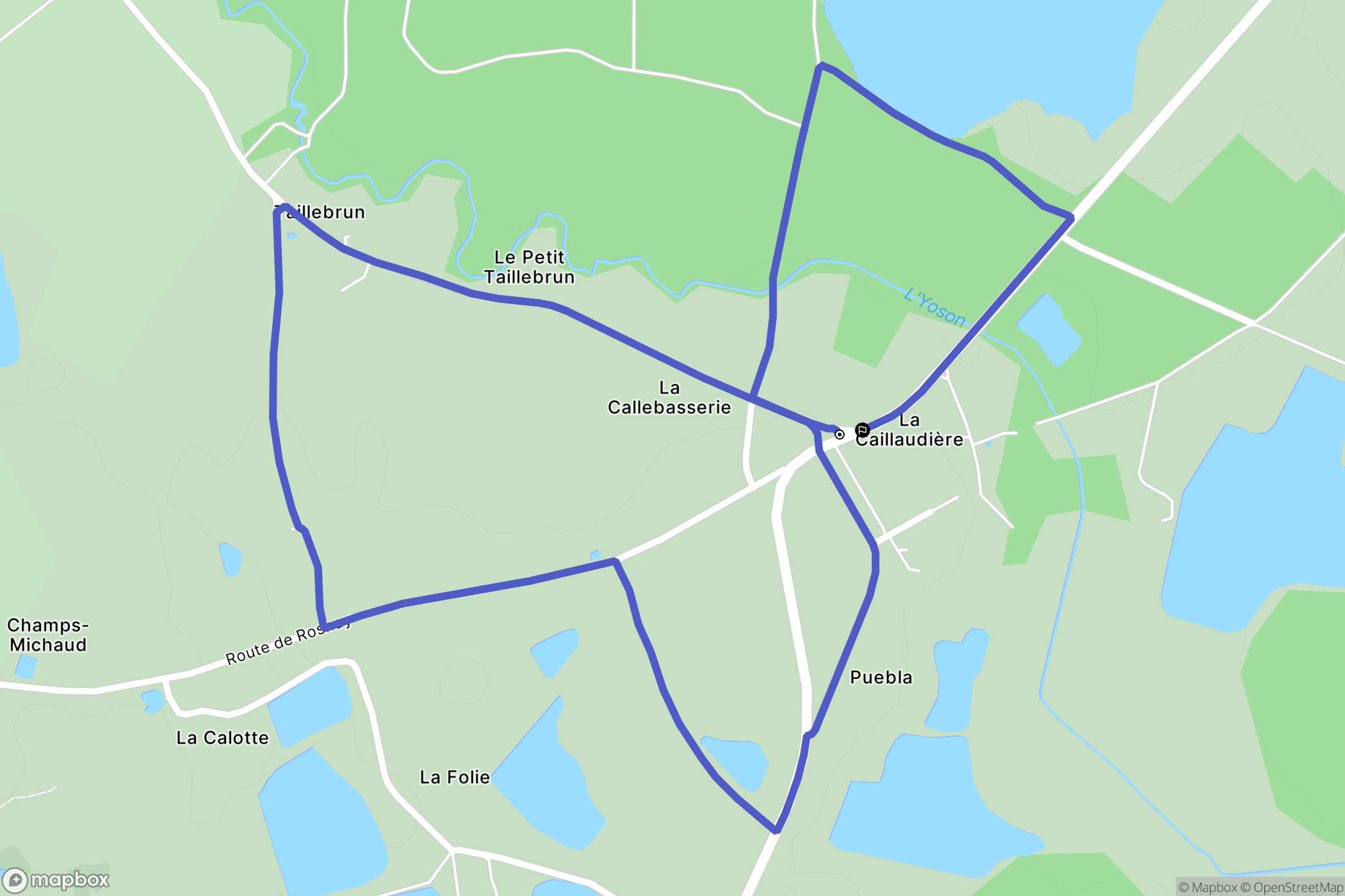 La Caillaudiére,Vandoeuvres: routekaart voor buitenactiviteiten - France