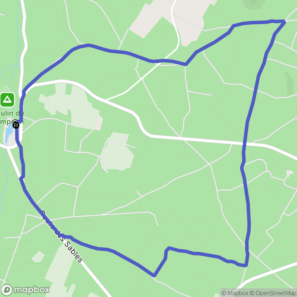 Villefranche-du-Queyran : carte du parcours de randonnée - France