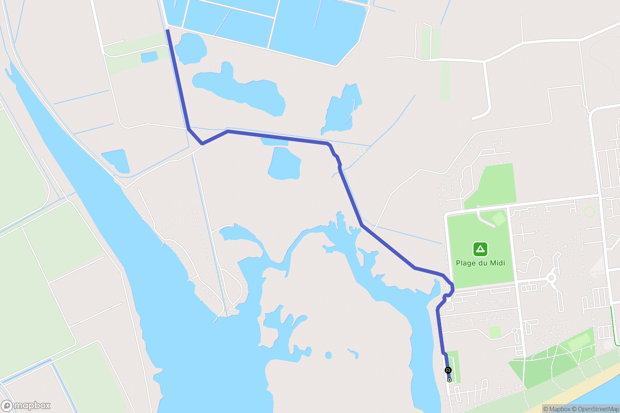 Portiragnes : carte du parcours de randonnée - France