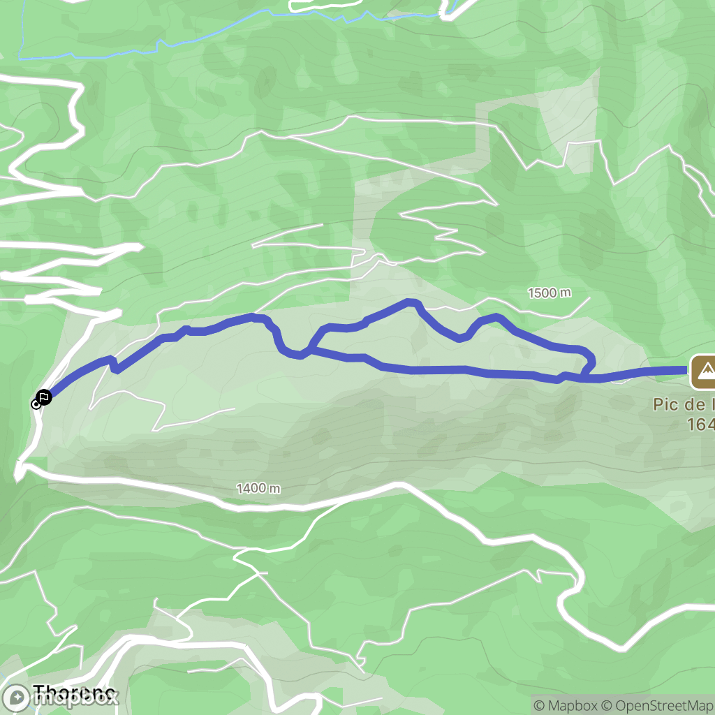Saint-Auban : carte du parcours de randonnée - France