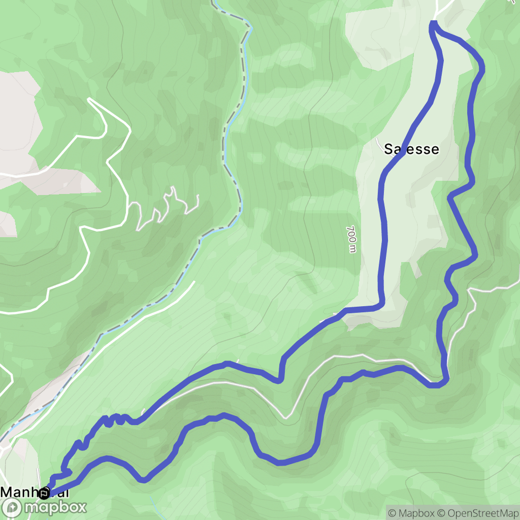 Taussac : carte du parcours de randonnée - France
