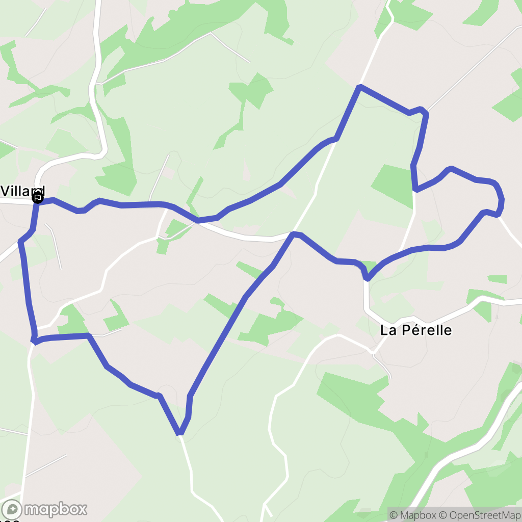 Villard : carte du parcours de randonnée - France