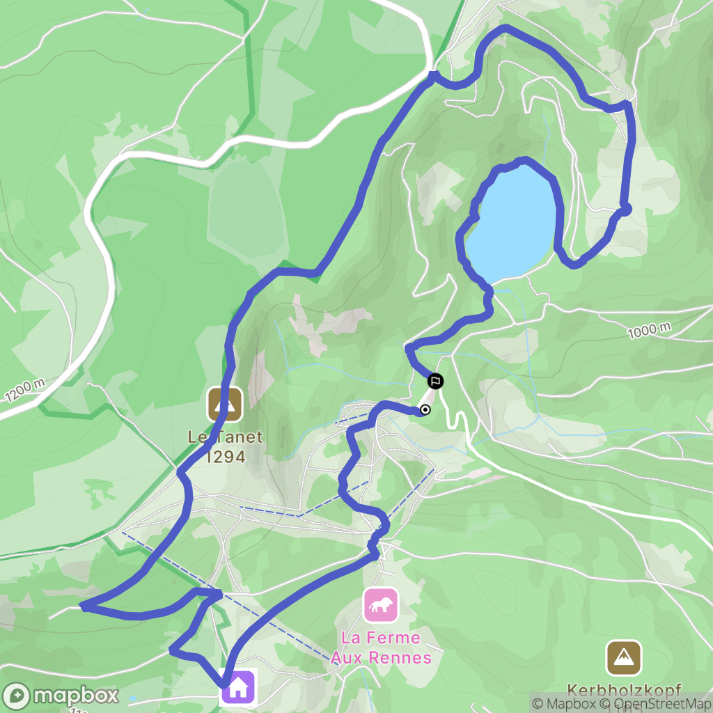 Stosswihr : carte du parcours de randonnée - France