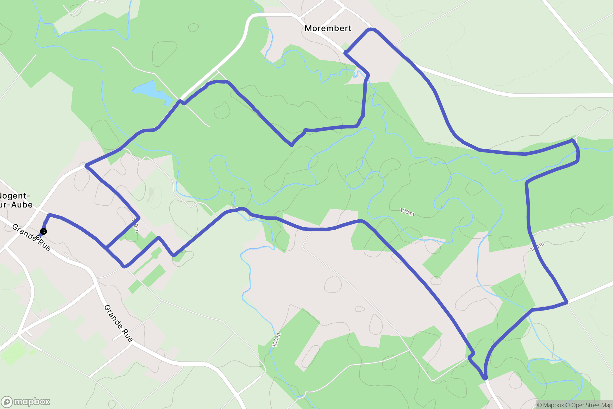 Nogent-sur-Aube: routekaart voor buitenactiviteiten - France
