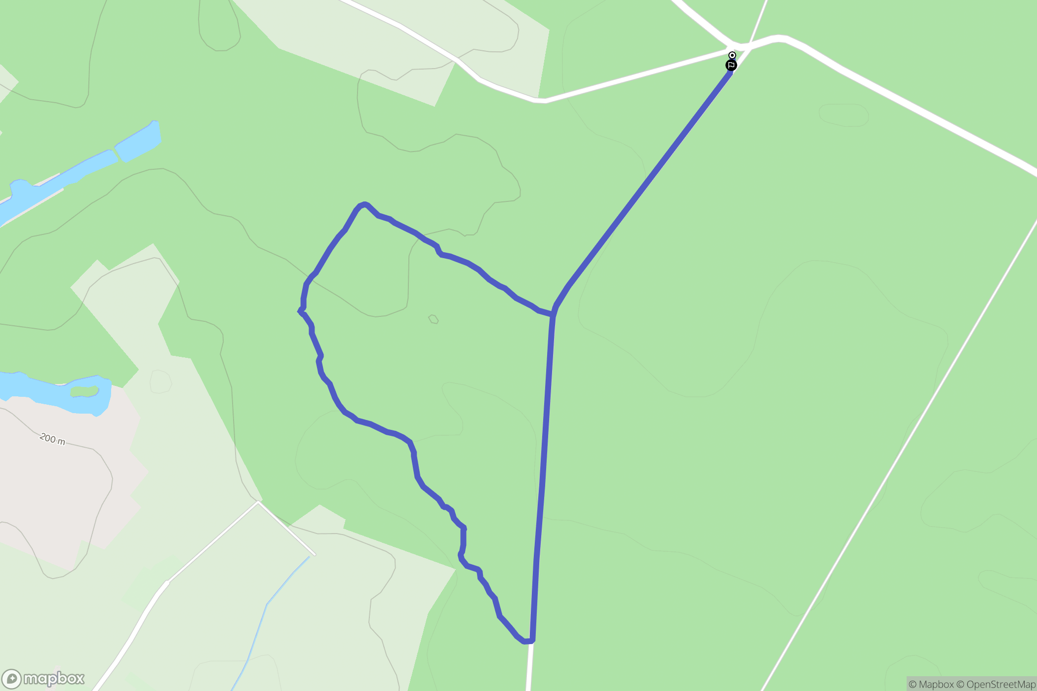 Auxonne : carte du parcours de randonnée - France