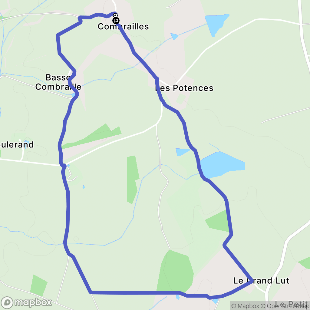 Viersat : carte du parcours de randonnée - France