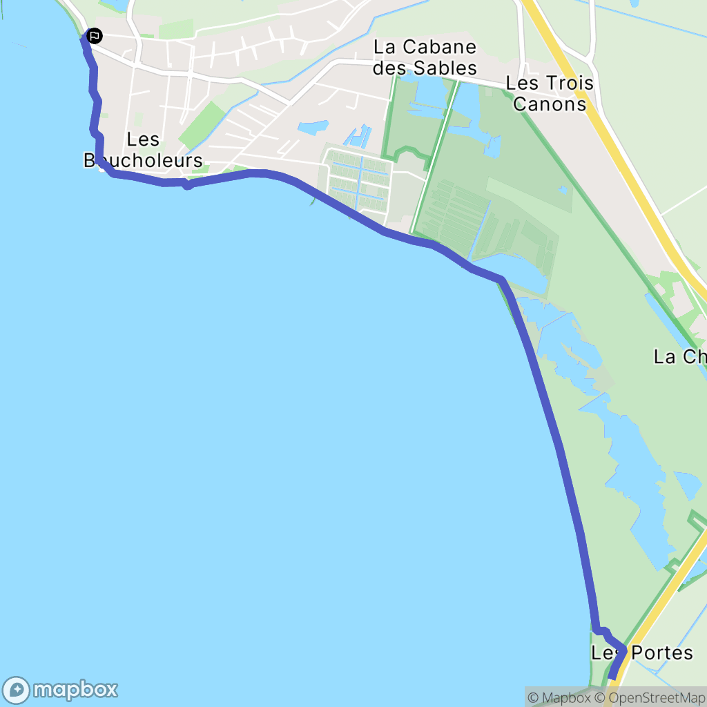 Châtelaillon-Plage : carte du parcours de randonnée - France