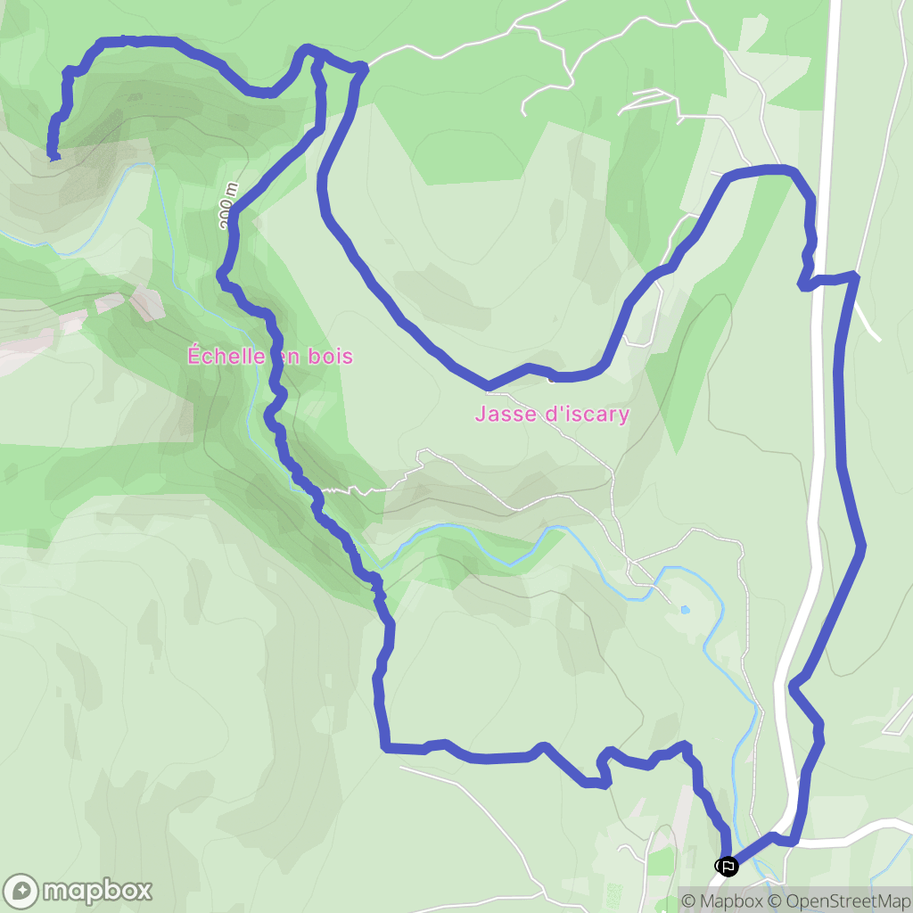 Notre-Dame-de-Londres : carte du parcours de randonnée - France