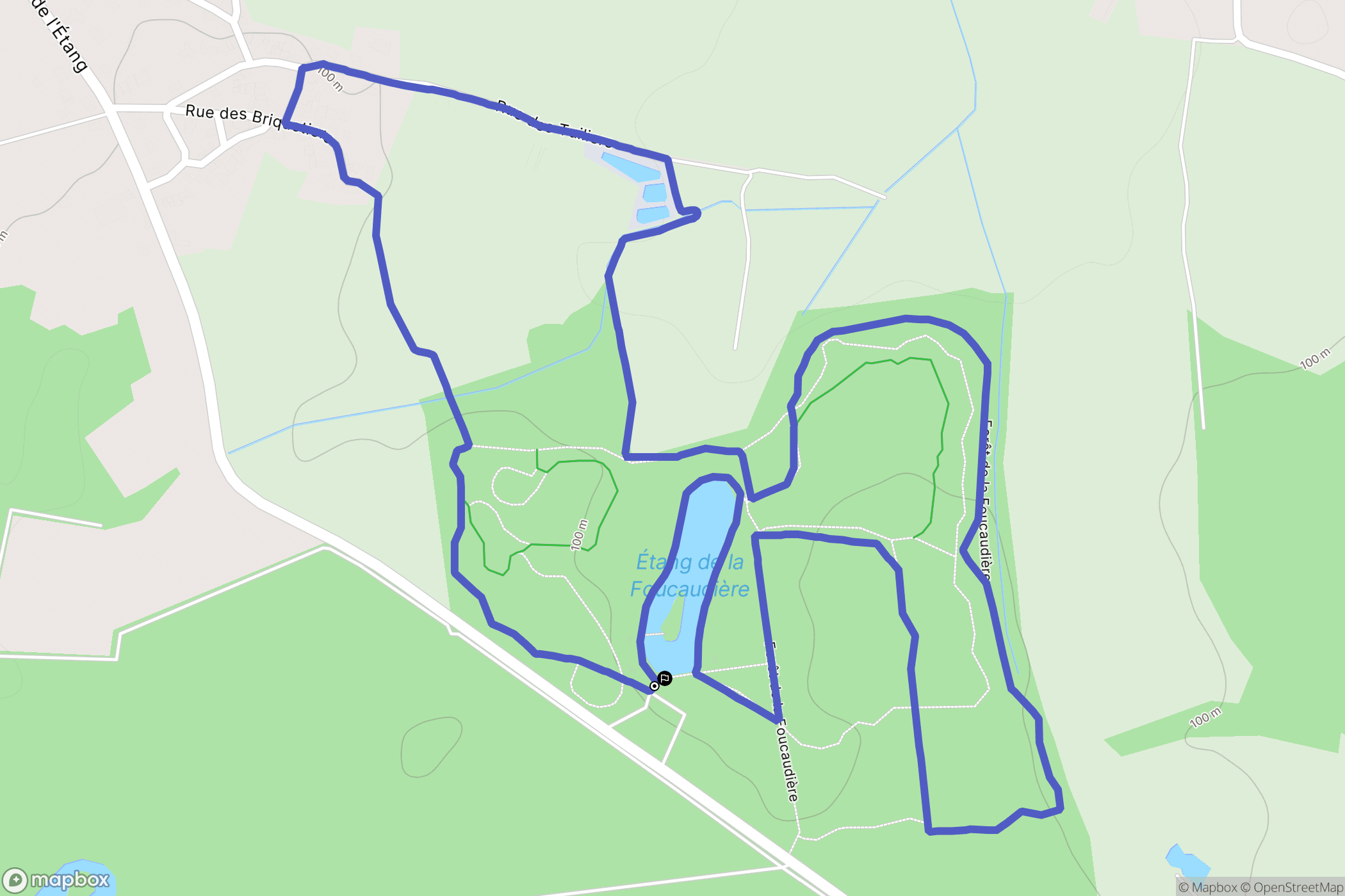 Saint-Laurent des Autels : carte du parcours de randonnée - France