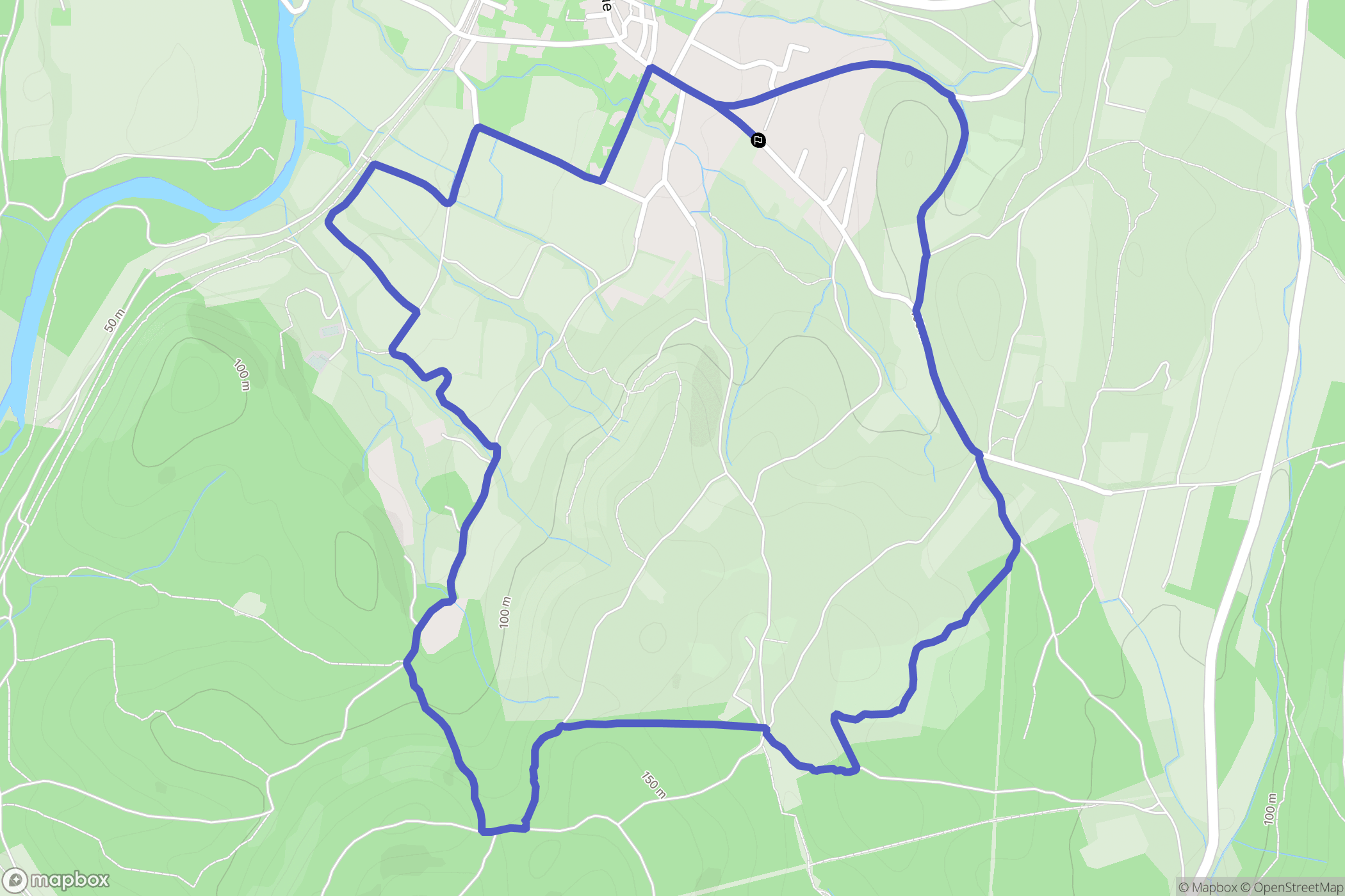 Vic-le-Fesq : carte du parcours de randonnée - France