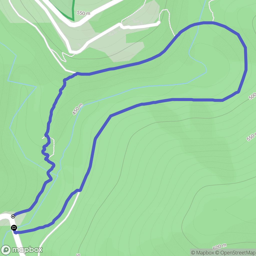 Saint-Privat-de-Vallongue : carte du parcours de randonnée - France