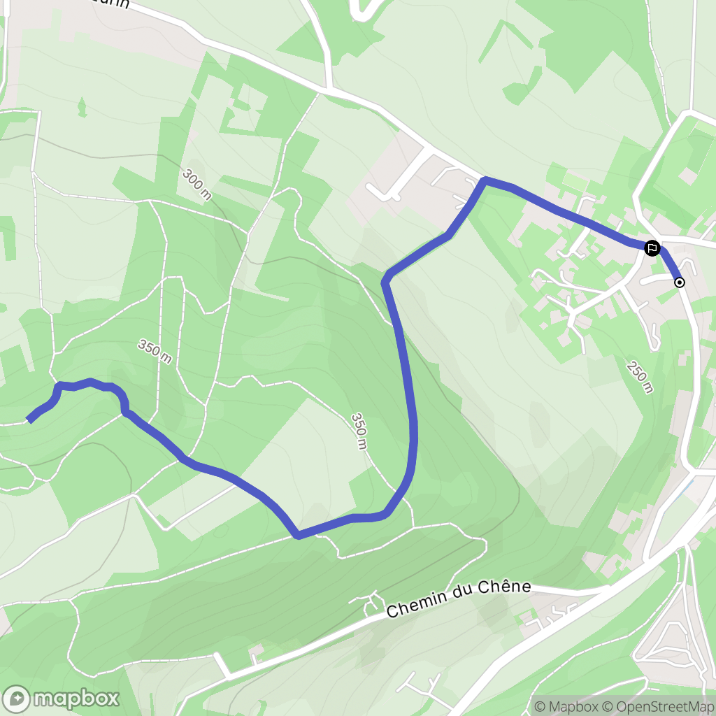 Curis-au-Mont-d'Or : carte du parcours de randonnée - France