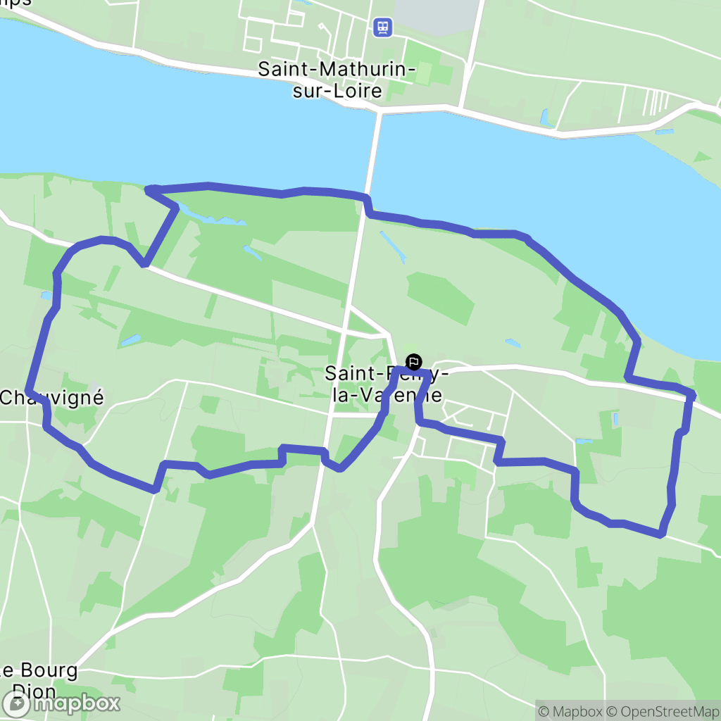 Brissac-Loire-Aubance : carte du parcours de randonnée - France