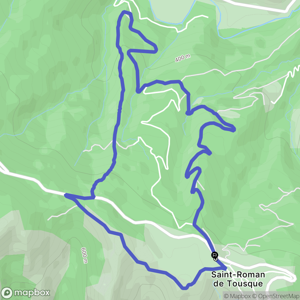 Moissac-Vallée-Française : carte du parcours de randonnée - France