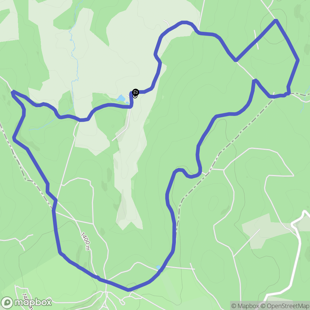 Chanaleilles : carte du parcours de randonnée - France