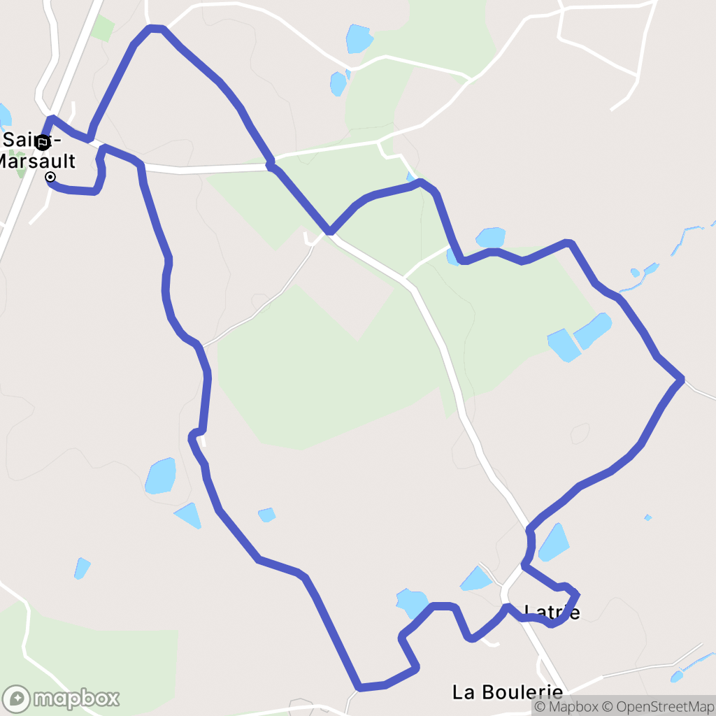La Forêt-sur-Sèvre : carte du parcours de randonnée - France