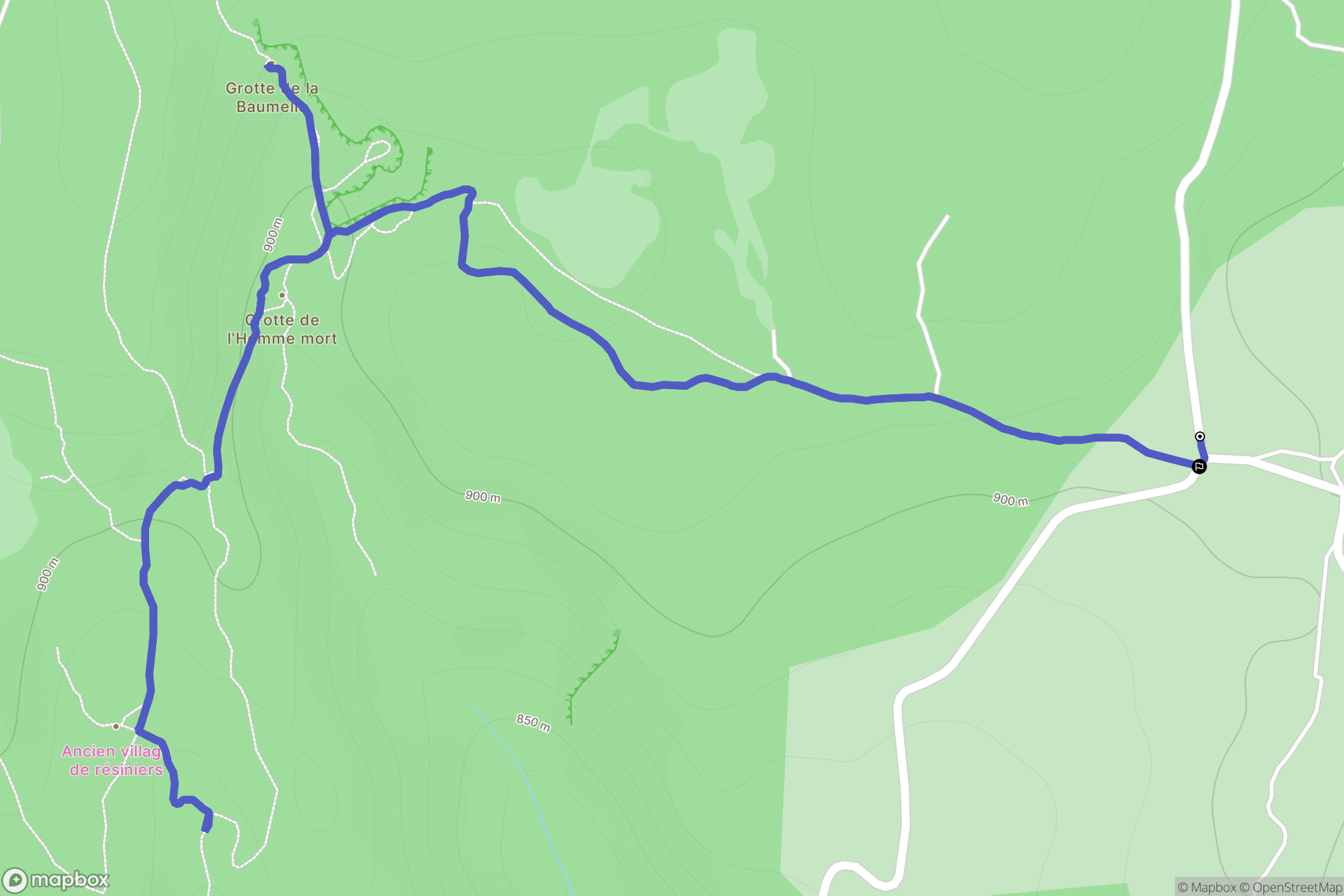 Saint-Pierre-des-Tripiers: routekaart voor buitenactiviteiten - France