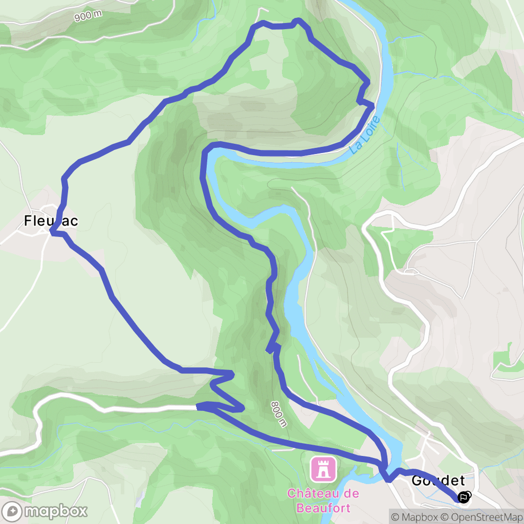 Goudet: routekaart voor buitenactiviteiten - France