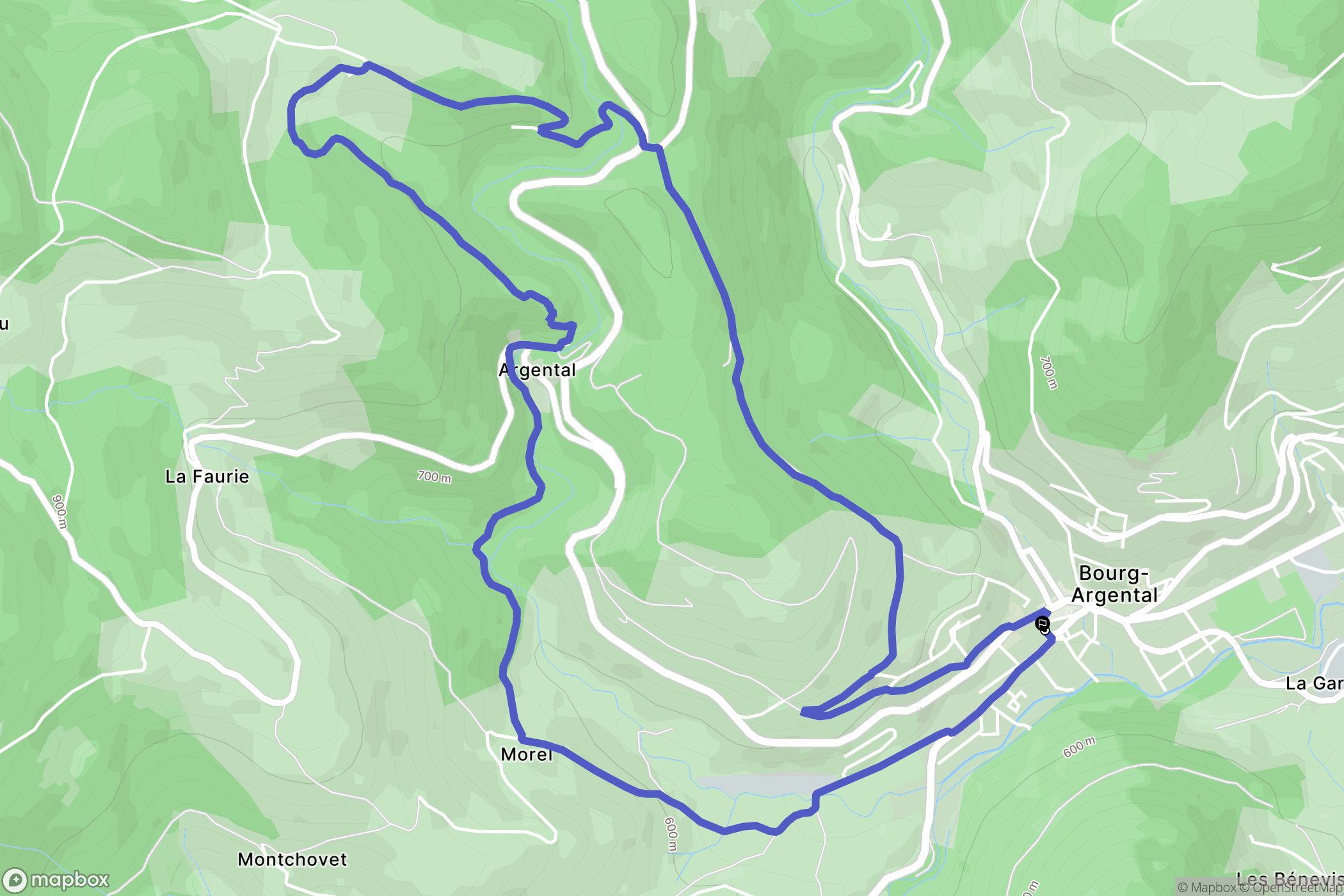Bourg-Argental: routekaart voor buitenactiviteiten - France