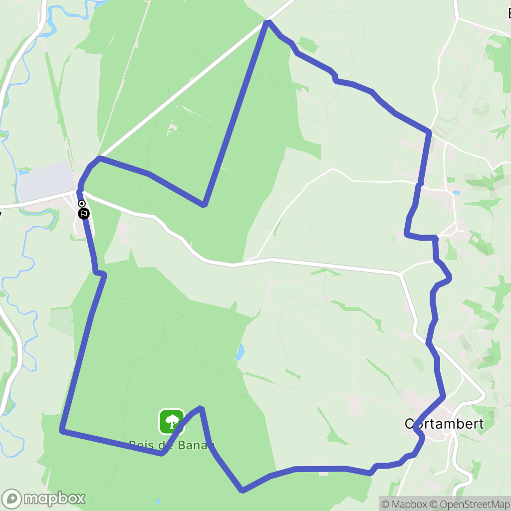 Massilly : carte du parcours de randonnée - France