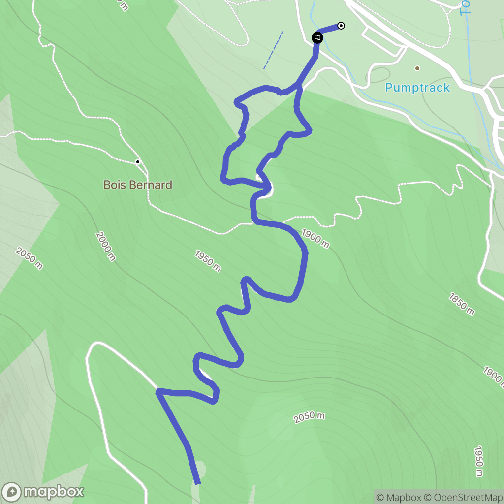 Arvieux : carte du parcours de randonnée - France