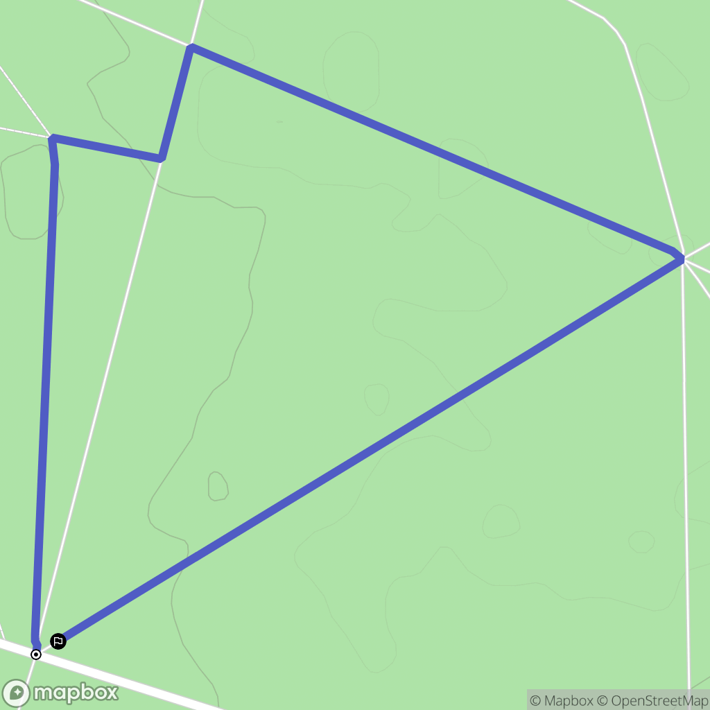 Beaumont-la-Ferrière : carte du parcours de randonnée - France
