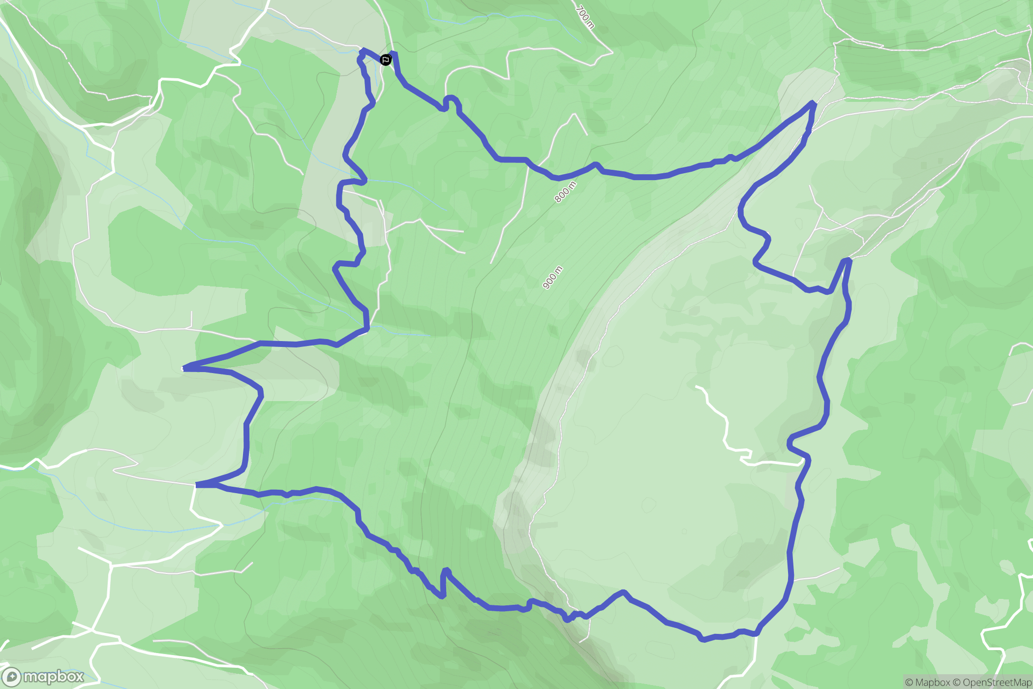 Peyrus : carte du parcours de randonnée - France